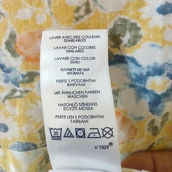 Chaps Petite - Fit-&-Flare Floral Midi Dress - 100% Cotton - Size M - Picture 9 of 10